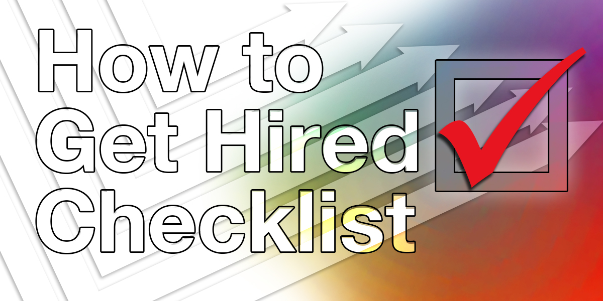 How to get hired checklist